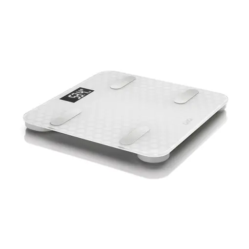 Laica LA283 Cantar electronic de baie Bluetooth cu calcul al compozitiei corporale, alb Preț mic