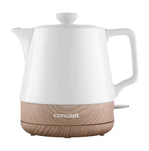 Reducere specială Ceainic ceramic pentru electrocasnice CONCEPT RK0060 1 L, 1200, 1 litru, alb