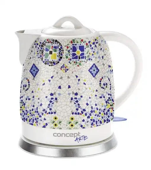 Doar azi CONCEPT Electrocasnice rk0020 Ceainic electric, ceramic, 1,5 litri, alb + model