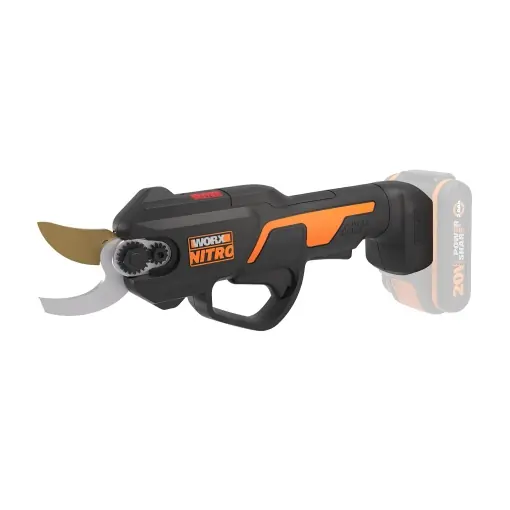 Foarfece de taiere fara fir Worx NITRO WG330E.9 20V - Taiere fara efort datorita actionarii electrice, Motor fara perii, fara baterie si incarcator, Negru/Portocaliu Plată securizată