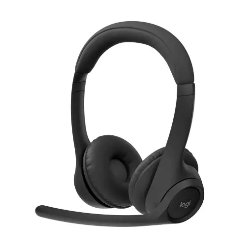 Vezi acum Casti Bluetooth fara fir Logitech Zone 300 cu microfon incl. anulare a zgomotului, compatibile cu Windows, Mac, Chrome, Linux, iOS, iPadOS, Android - Negru