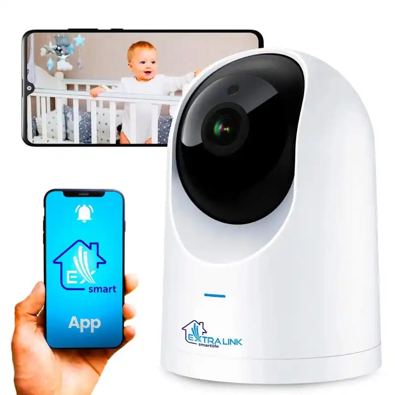 Expediere rapidă Extralink Smart Life HomeEyeIP cameraPTZ Wi-Fi 2.5K 4MP Nanny