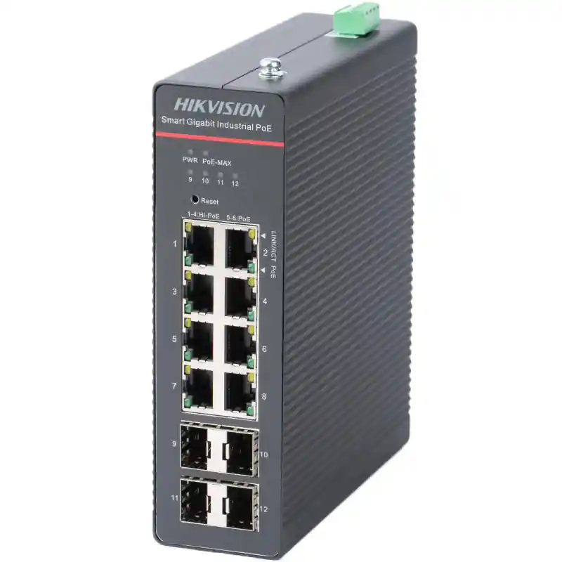 Livrare gratuită HK SWITCH POE 8 PORTURI SMART MANAGED 8 x Gigabit PoE RJ45 ports,4 x Gigabit SFP fiber optical ports Support 802.1Q VLAN Support 802.3bt Hi-PoE, Max. 90W for one port Support STP/RSTP/ERPS Loop prevention, storm control Support cable detection to locate failure Support SNMP, QoS, DHCP snooping 6 kV