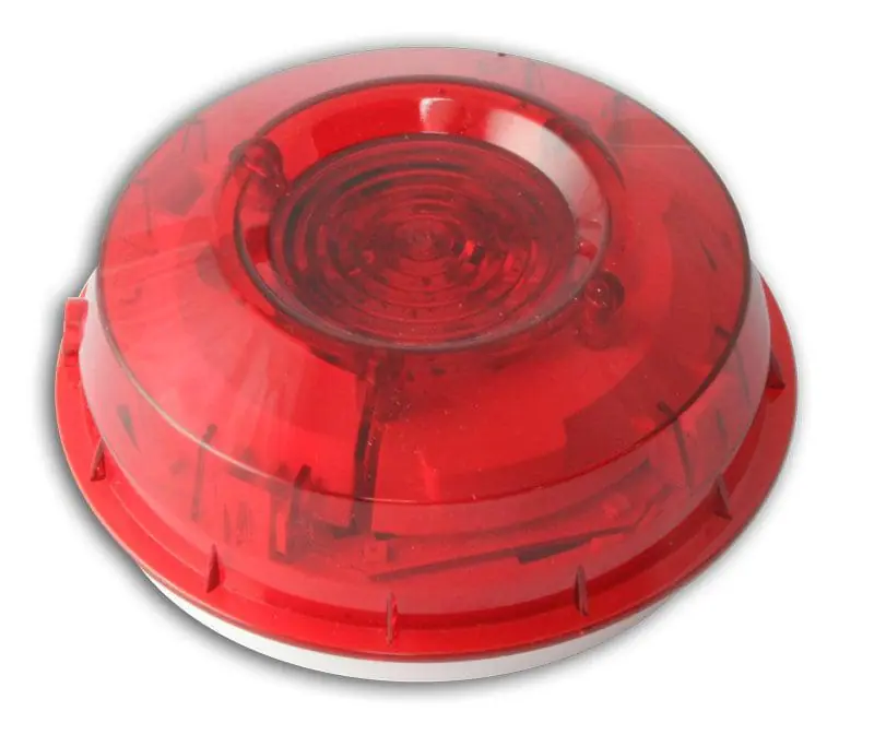 Cumpără online Honeywell Strobe inteligent montat pe perete cu lentila rosie si izolator incorporat;WST-PR-I05