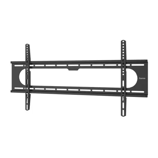 Suport de perete TV Hama (suport TV de 37-90 inch pentru televizoare de pana la 100 kg, max. VESA 800x400, suport de perete TV fix cu distanta minima pe perete, inclusiv dibl Fischer si instructiuni de montaj) negru Ieftin