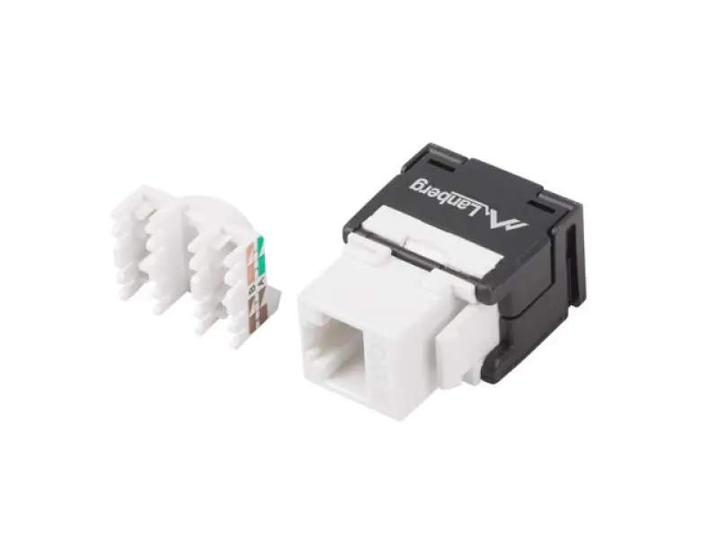 Reducere de preț Modul Keystone fără scule RJ45LSA Cat.6 UTP 180°