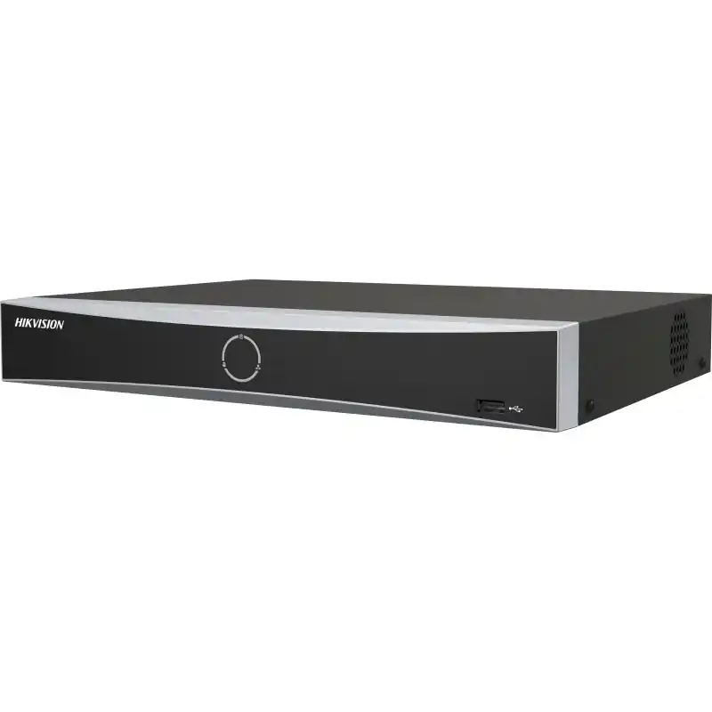 NVR Hikvision 16 canale 1U K Series AcuSense DS-7616NXI-K1(D); 1-ch@12 MP or 2-ch@8 MP or 4-ch@4 MP or 8-ch@1080p decoding capacity, H.265 +/H.265/H.264+/H.264, iesiri: HDMI/VGA, 1x SATA max 10TB pe HDD, alimentare: 12 VDC, 1.5 A, dimensiuni: 320 mm × 240 mm × 48 mm, greutate: 1kg. Disponibil imediat