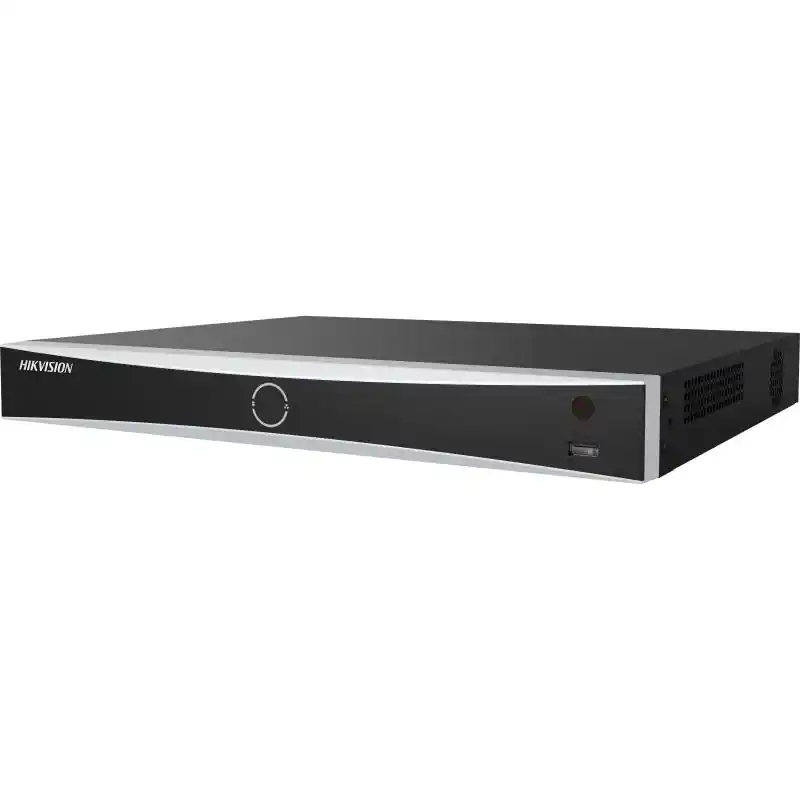 Livrare expres NVR Hikvision 16 canale AcuSeek DS-7616NXI-I2/16P/VPRO; Up to 16-ch AcuSeek and AcuSearch function, Up to 8-ch facial recognition for face picture, Up to 16-ch IP camera inputs, Up to 32-ch 1080p decoding capability, H.265+/H.265/H.264+/H.264, iesiri: HDMI/VGA, 2x SATA max 20TB pe HDD, 16x POE, AI