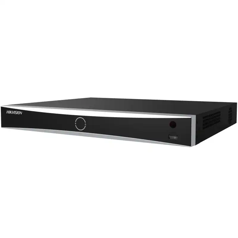 Mai ieftin NVR Hikvision 16 canale DS-7616NXI-K2(D), 2-ch@12 MP or 3-ch@8 MP or 6- ch@4 MP or 12-ch@1080p, H.265/H.265+/H.264+/H.264, iesiri: HDMI/VGA, 2x SATA max 10 TB pe HDD, alimentare: 12 VDC, 3.3 A, dimensiuni: 385 mm × 315 mm × 52 mm, greutate: 1kg.