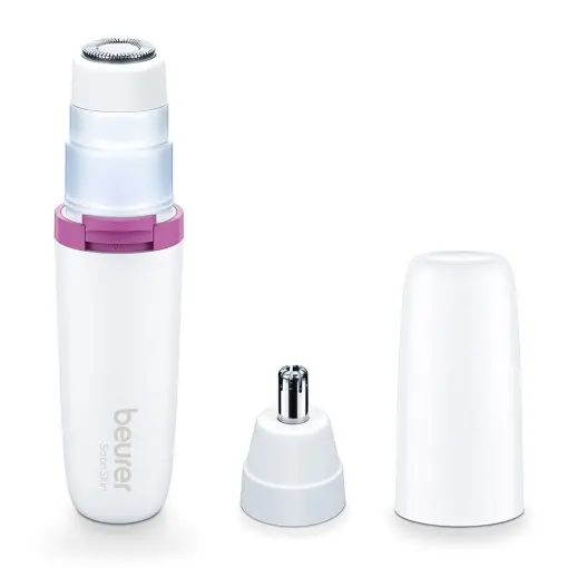 Reducere de preț Beurer HL 16 Facial Shaver, aparat electric de indepartare a parului pentru femei, pentru indepartarea parului de pe fata, nas si urechi si pentru modelarea si tunderea sprancenelor, rapid si usor din mers