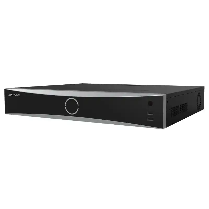 NVR Hikvision 32 canale DS-7732NXI-K4/16P(D), 2-ch@12 MP or 3-ch@8 MP or 6-ch@4 MP or 12-ch@1080p, H.265+/H.265/H.264+/H.264, iesiri: HDMI/VGA, 4 SATA max 10TB, alimentare: 100 to 240 VAC, 50 to 60Hz, dimensiuni: 445 × 400 × 75 mm, greutate: 5kg. Preț redus
