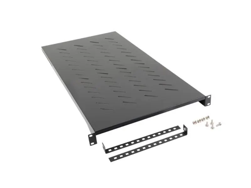 Poliță fixă 19quot; 1200 mm negru(1U / 483×910 mm,max. 25 kg, prindere în 4 puncte) Ofertă limitată