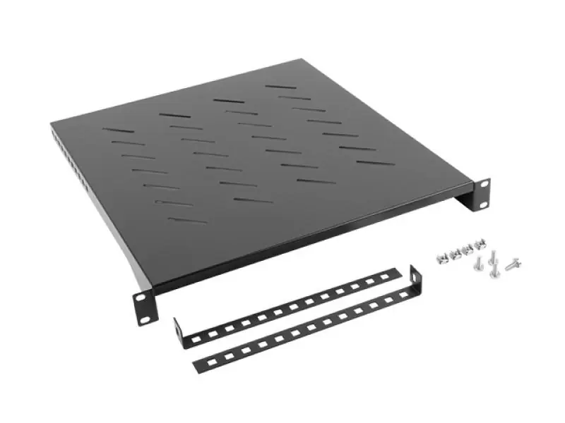 Doar azi Poliță fixă 19quot; 1U / 483×500 mm,max. 25 kg, negru