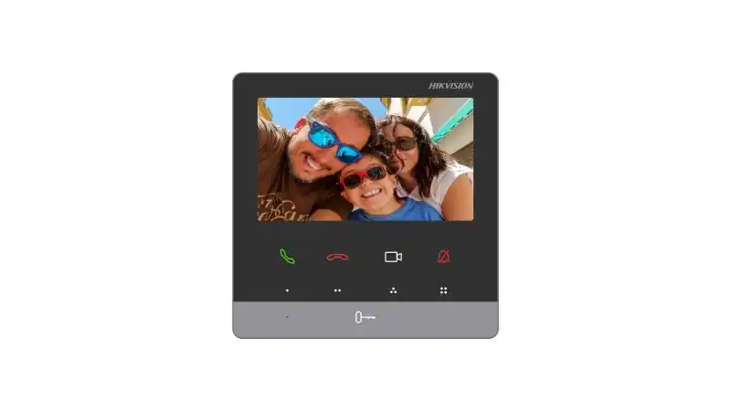 Cel mai bun preț Post interior videointerfon IP Hikvision DS-KH6100-E1, 4.3-inch colorful non-touch screen, rezolutie: 480 × 272, Colorful TFT, 9 butoane, 1 RJ-45 100 Mbps, alimentare: IEEE802.3af, Standard PoE,12 VDC, Standard PoE, dimensiuni: 120 mm × 120 mm × 21 mm, greutate: 191.8g, temperatura de functionare