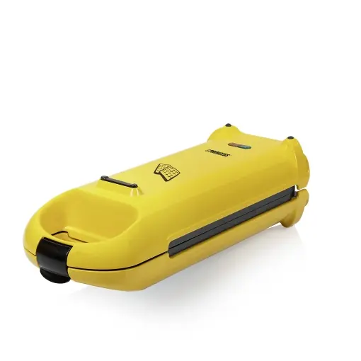 Livrare gratuită Princess 132406 Waffle Iron Flip, 2 vafe belgiene, cu functie practica de rasucire, galben