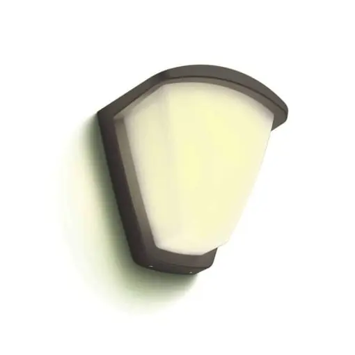 Lichidare de stoc Corpuri de perete de exterior Philips Kiskadee, priza E27, rezistente la apa, antracit, IP44, rezistente la intemperii