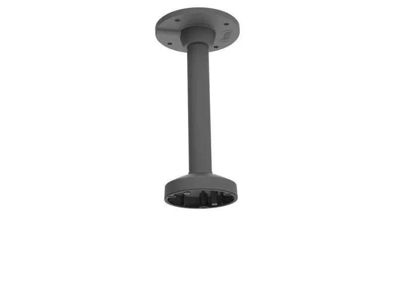 Vezi acum Suport pentru montaj pe tavan pentru camere mini dome Hikvision DS-1271ZJ-120/BK, material aliaj de aluminiu, dimensiuni: Φ 150 × 543 mm, greutate: 1290g, culoare: negru.