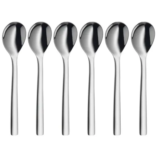 Set linguri de ou WMF Nuova 6 bucati, Cromargan din otel inoxidabil lustruit pentru masina de spalat vase, L 12 cm Reducere