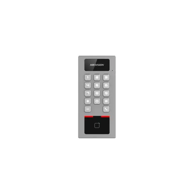 Terminal Access Control DS-K1T502DBWX Supports up to 256 GB SD card memory,IP65IK09 protections, as well as increased stability with zinc alloy materials,Card Capacity:100,000; Event Capacity:300,000;Card Type M1 card;DESfire card, Working Temperature:-40 °C ~ +70 °C, Cumpărături sigure