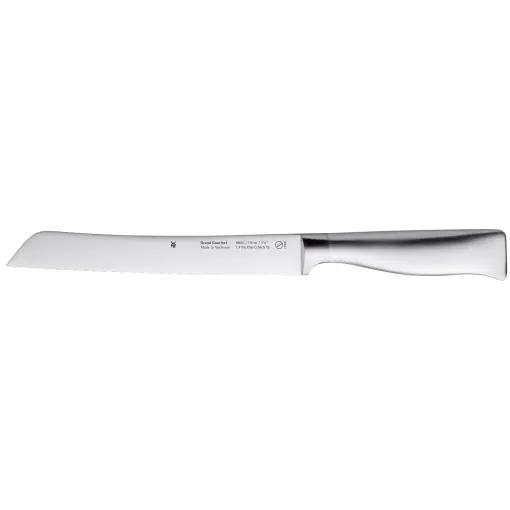 Plată securizată Cutit de paine WMF Grand Gourmet cu margine zimtata 32 cm, fabricat in Germania, cutit de paine, cutit forjat, taietura de performanta, lama din otel, lama 19 cm