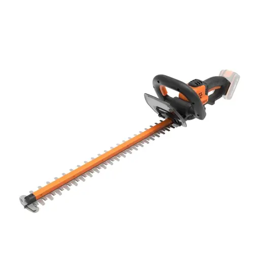 WORX WG264E.9 Trimmer de gard viu fara fir 20V - taiere eficienta si precisa datorita lamei duble de inalta calitate - lungime a lamei de 56 cm - distanta dinti de 20 mm - protectie varf lama - fara baterie si incarcator Premium