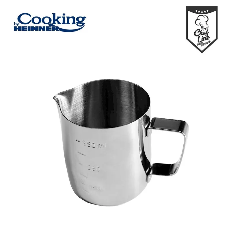 CANA INOX LAPTE 350 ML, COOKING BY HEINNER, CHEF LINE Livrare gratuită