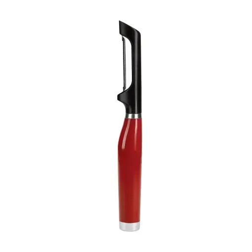 Ofertă de sezon KitchenAid Euro Peeler, Peeler din otel inoxidabil cu lama mobila pentru fructe si legume - Rosu Empire