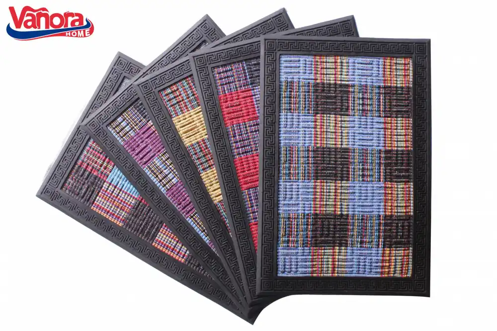 Disponibil imediat COVORAS INTRARE ANTIADERENT TEXTIL MULTICOLOR 40X60 CM, VANORA HOME