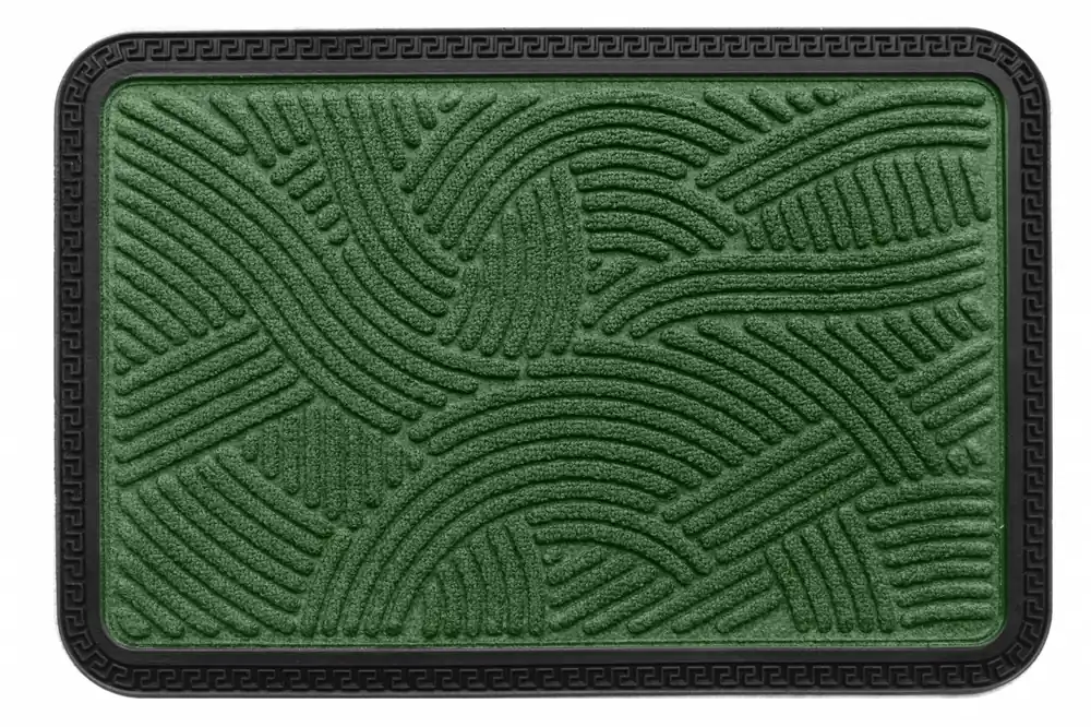 Preț redus COVORAS INTRARE ANTIDERAPANT CU MARGINE CAUCIUCATA 40X60 CM, VERDE, HEINNER HOME