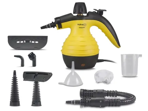 Livrare gratuită BEPER 50.700 Aparat de curatat cu abur pentru podea, canapele, covoare - Aparat de curatat cu abur 135deg max, cablu de 3 metri, 350 ml