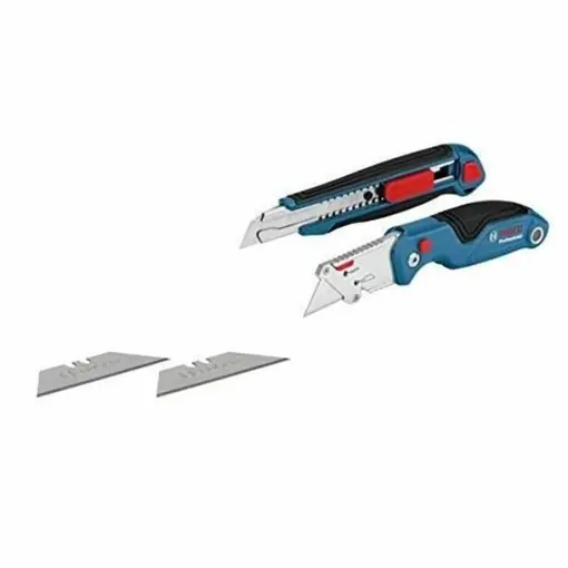 Retur gratuit Bosch Professional 2 buc. Set de cutite (cu cutit pliabil universal si cutit de taiere profesional, inclusiv lame de rezerva, blister)