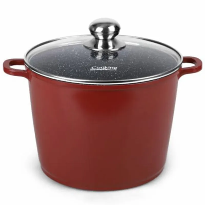 Oala aluminiu turnat cu caoac sticla Heinner, 8.2 l, 24×18 cm, Iceramic, HR-JLG-D24O Ofertă limitată