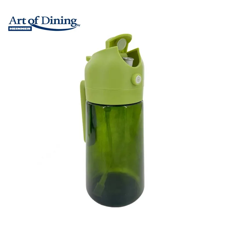Reducere de preț PULVERIZATOR ULEI/OTET 450ML, 2 IN 1 Material: Corp din sticla + Capac din plastic + Tub din silicon Dimensiune: 7.5×18 CM Ambalaj: Cutie color - Sticla inchisa la culoare pentru blocarea luminii solare - Orificiul de la tubul din silicon pentruevacuale are sistem antiblocarequot;