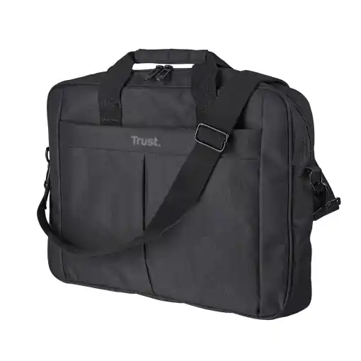 Geanta pentru laptop Trust Primo 16 inch, geanta cu curea de umar, geanta cu captuseala interioara pentru protectie, geanta de umar pentru calatorii, afaceri, birou, scoala - negru Plată sigură
