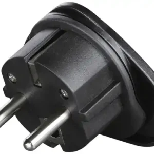 Mufa de calatorie Hama pentru conectarea dispozitivelor straine (de exemplu, China, Marea Britanie, SUA, Australia si multe altele) la prize germane cu impamantare (de asemenea, pentru Spania, Franta si multe altele) Adaptor de calatorie negru Ofertă de sezon