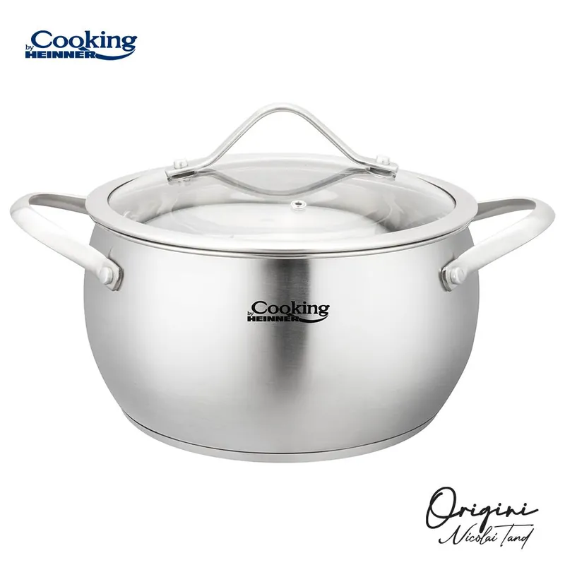 SEMIOALA INOX+CAPAC 18X10 CM, 2.5L, NICOLAI TAND, COOKING BY HEINNER Ofertă limitată