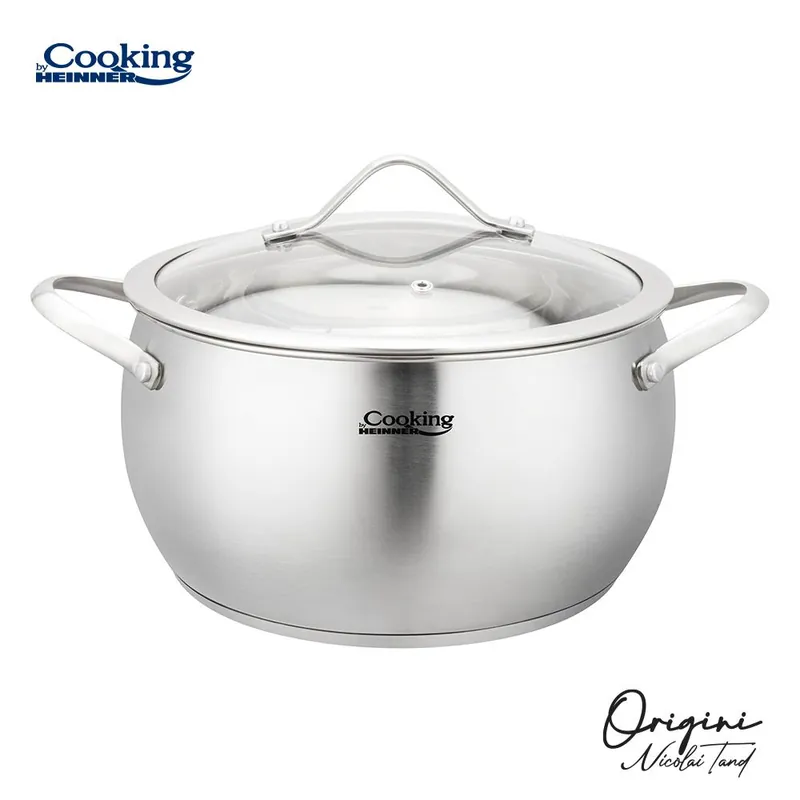 Cumpără acum SEMIOALA INOX+CAPAC 22×11.5L, 4.3L, NICOLAI TAND, COOKING BY HEINNER
