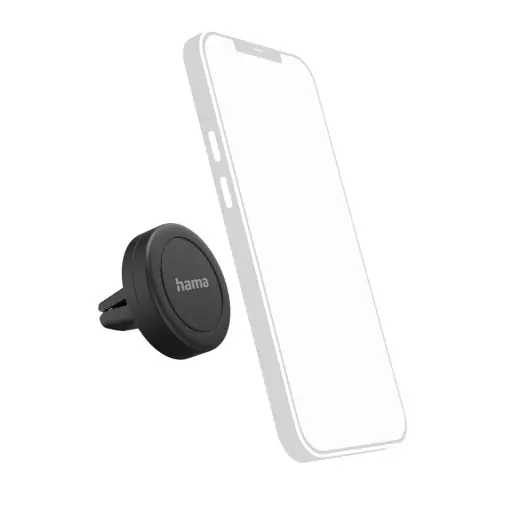 Cel mai vândut Suport pentru telefon mobil Hama Car Magnet, suport pentru telefon auto magnetic (suport pentru smartphone pentru ventilatie, compatibil cu toate smartphone-urile, rotitor la 360deg, format portret, format peisaj) negru