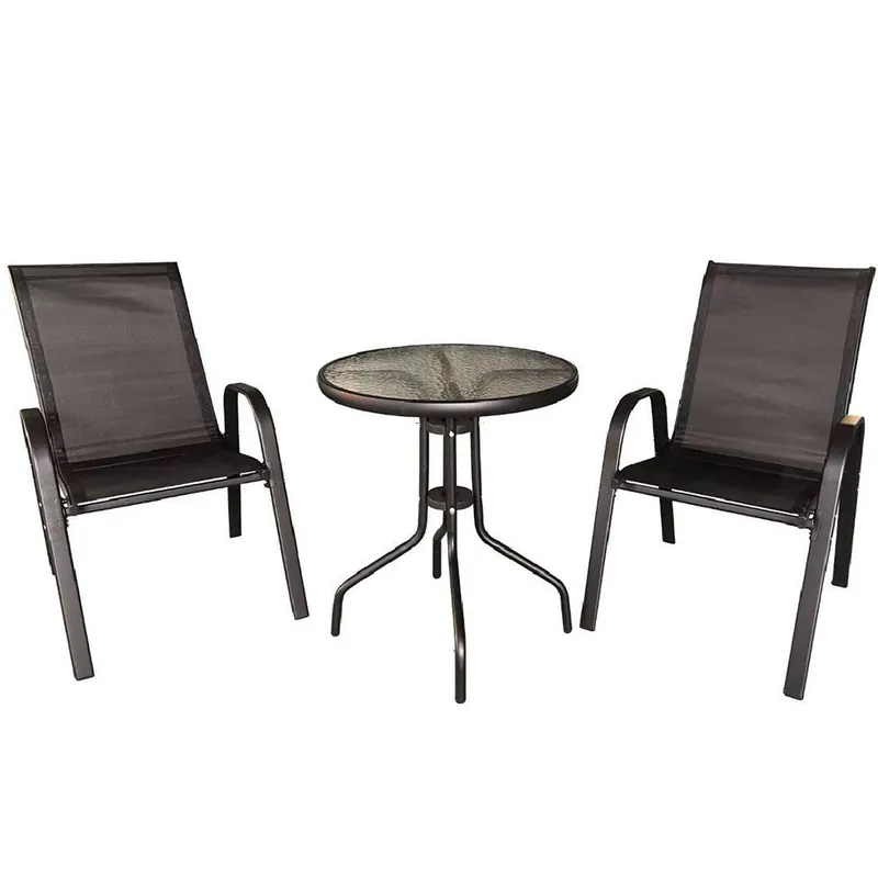 Noutate Set 2 Scaune si Masa Heinner Savona, Negru, DSMT001