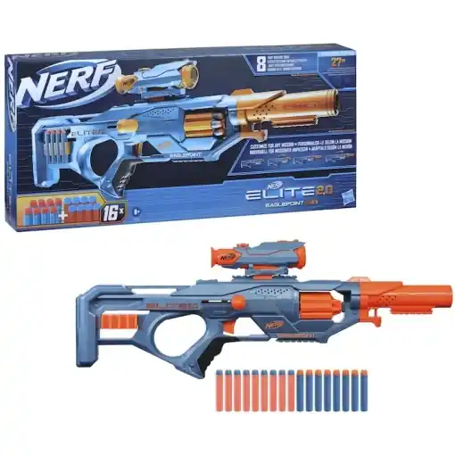 Blaster Nerf Elite 2.0 - Eaglepoint Rd 8, 16 proiectile Disponibil imediat