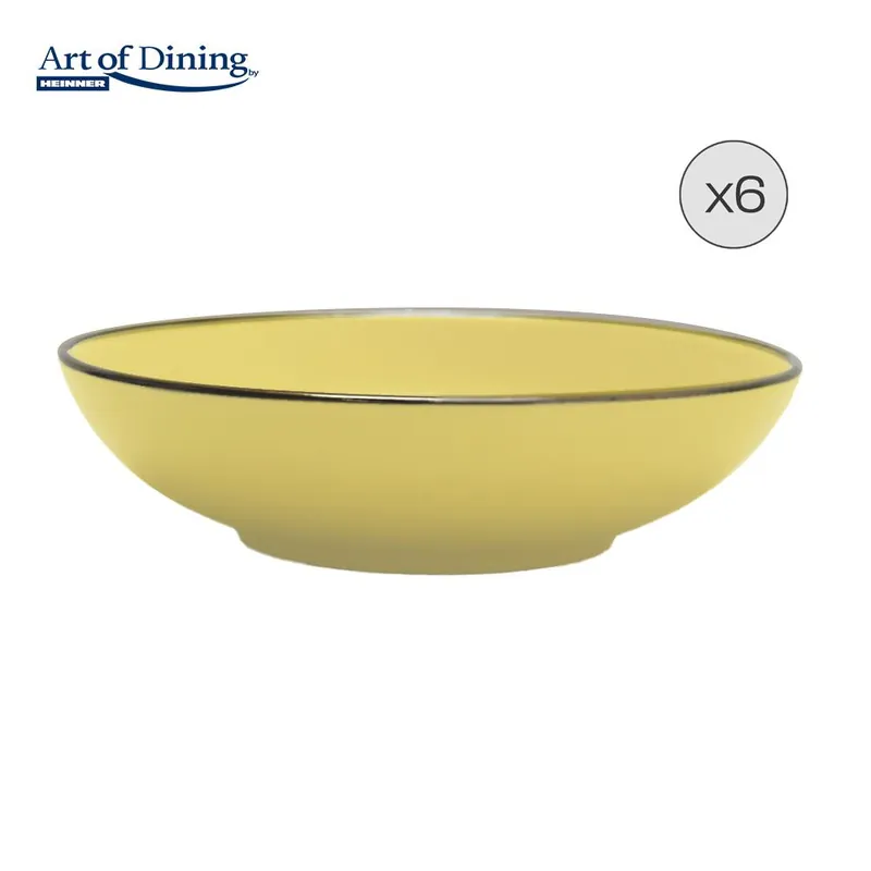 Ieftin SET 6 FARFURII ADANCI CERAMICA 20 CM, MEDEEA, ART OF DINING