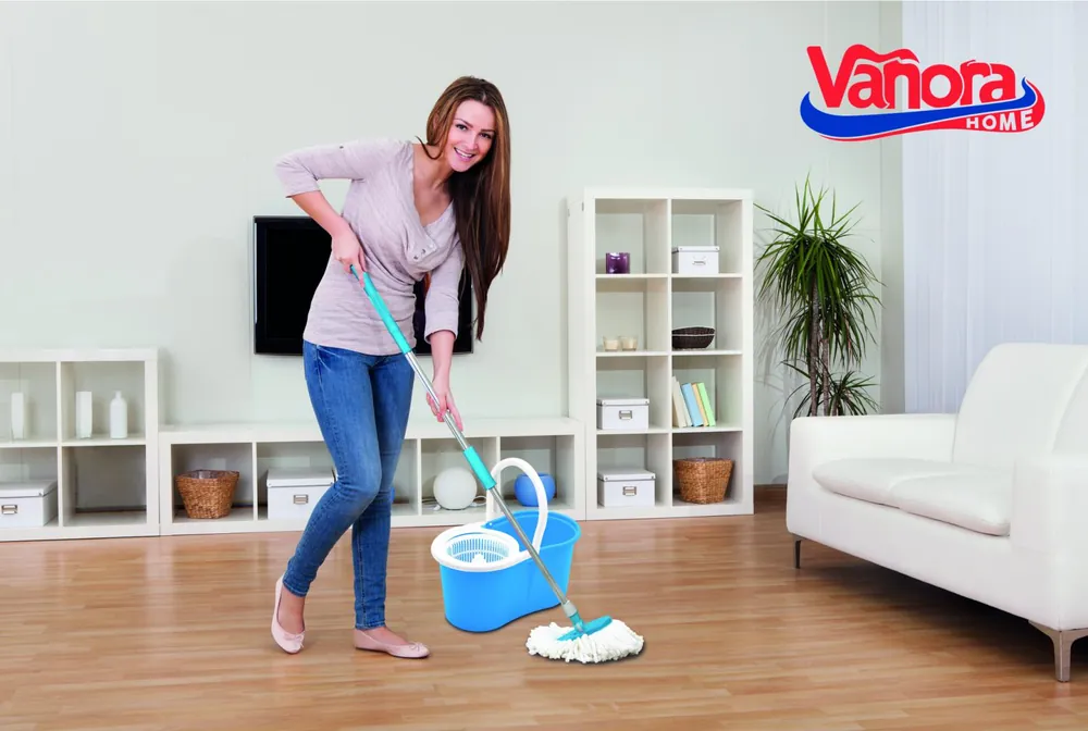 Super ofertă SET CURATENIE PRIMO,MOP ROT.360,ALBASTRU,VANORA HOME