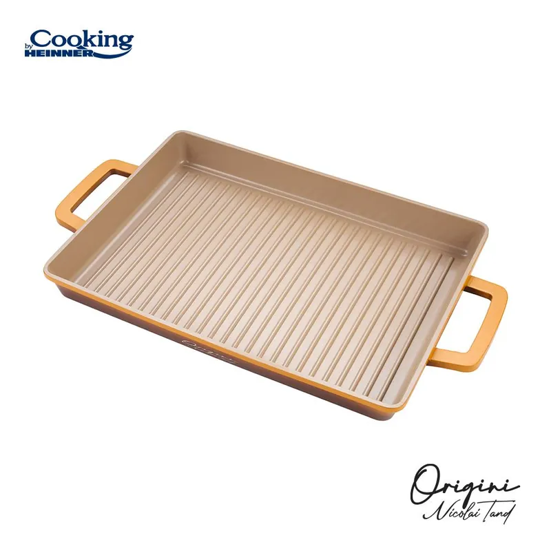 Reducere specială TAVA GRATAR ALUMINIU TURNAT 36 x 26.4 x 4 CM, NICOLAI TAND, COOKING BY HEINNER