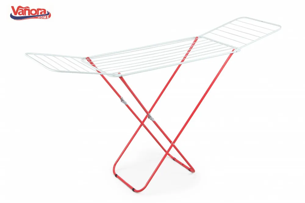 Noutate Uscator de rufe metalic Vanora Home, 18m, Clasic, Alb si Rosu, VN-CL-C18