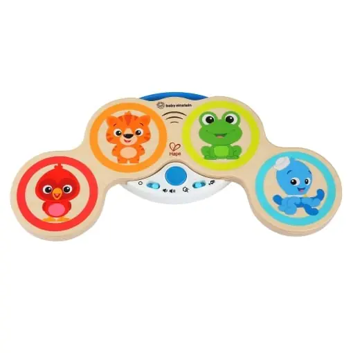 Baby Einstein Hape Magic Touch Drum, jucarie muzicala din lemn de inalta calitate, de la 6 luni Doar azi