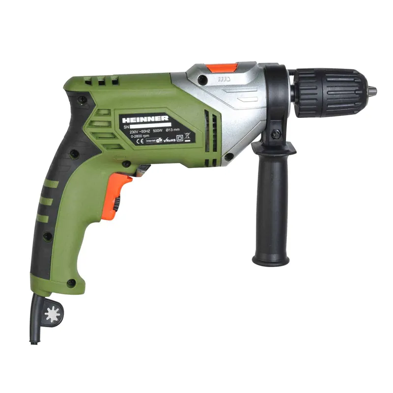 Cumpărături sigure Masina de gaurit cu percutie Heinner AMGP020, 500W, 13mm