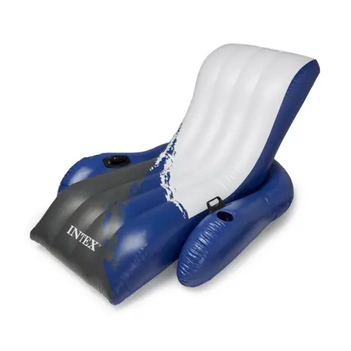 Intex Floating Recliner Lounge - Salon de baie gonflabil, multicolor, 180 x 135 cm Reducere