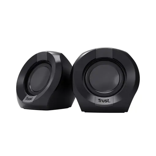 Trust Polo Small PC Speaker 2.0, 8W (4W RMS), Set de Difuzoare Compacte, Set de Difuzoare de Operare USB, Control Integrat, AUX 3.5mm, PC Boxes Computer Laptop - Negru Ieftin