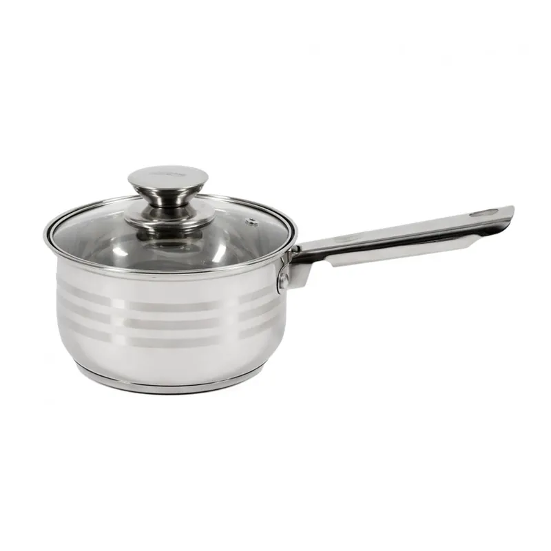 Cratita cu capac Cooking by HEINNER Myra, 16 x 9.5 cm, 1.9 litri, inox, argintiu Livrare expres