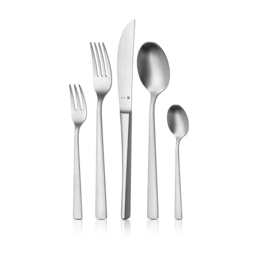 Transport gratuit Set tacamuri WMF Corvo 6 persoane, 30 bucati, cutit cu maner gol, Cromargan protect otel inoxidabil mat, rezistent la zgarieturi, poate fi spalat in masina de spalat vase